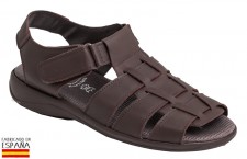 DUENDY, LEATHER SANDAL MADE IN SPAIN. 39/47.